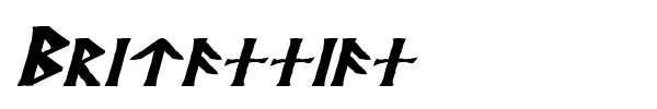 Britannian font preview